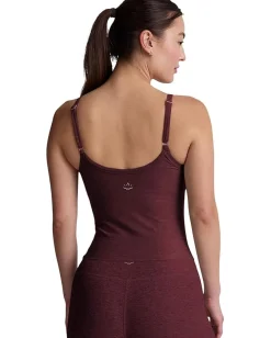 Beyond Yoga Spacedye Forever Waist Length Tank Midnight Burgundy Heather Outlet