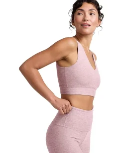 Beyond Yoga Spacedye Good Day Long Line Bra Blush Blooms Heather Discount