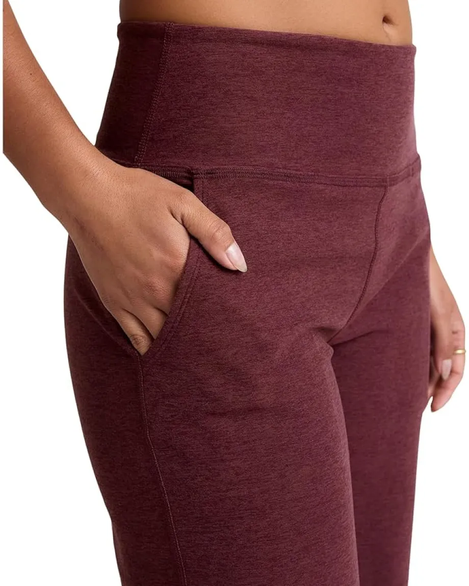 Beyond Yoga Spacedye Laid Back Wide Leg Pants Midnight Burgundy Heather Best