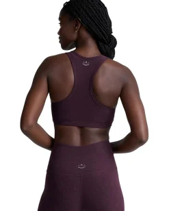 Beyond Yoga Spacedye Lift Your Spirits Medium Support Bra Eggplant Purple Heather Best