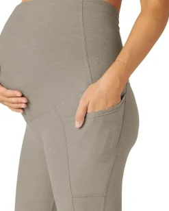 Women Beyond Yoga Spacedye Love The Bump Maternity Pocket Midi Legging