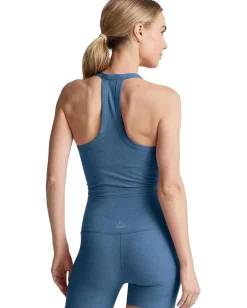 Beyond Yoga Spacedye On The Up Cropped Tank Washed Denim Sale