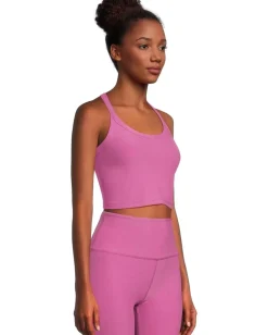 Beyond Yoga Spacedye On The Up Cropped Tank Sunset Violet Heather Hot