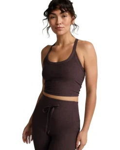 Beyond Yoga Spacedye On The Up Cropped Tank Dark Chocolate Heather Best
