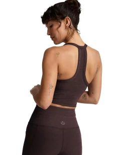 Beyond Yoga Spacedye On The Up Cropped Tank Dark Chocolate Heather Best