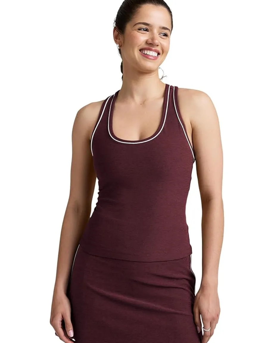 Beyond Yoga Spacedye Ready Tank Midnight Burgundy Heather