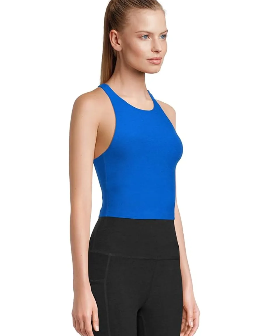 Beyond Yoga Spacedye Refocus Cropped Tank Court Blue Heather Online