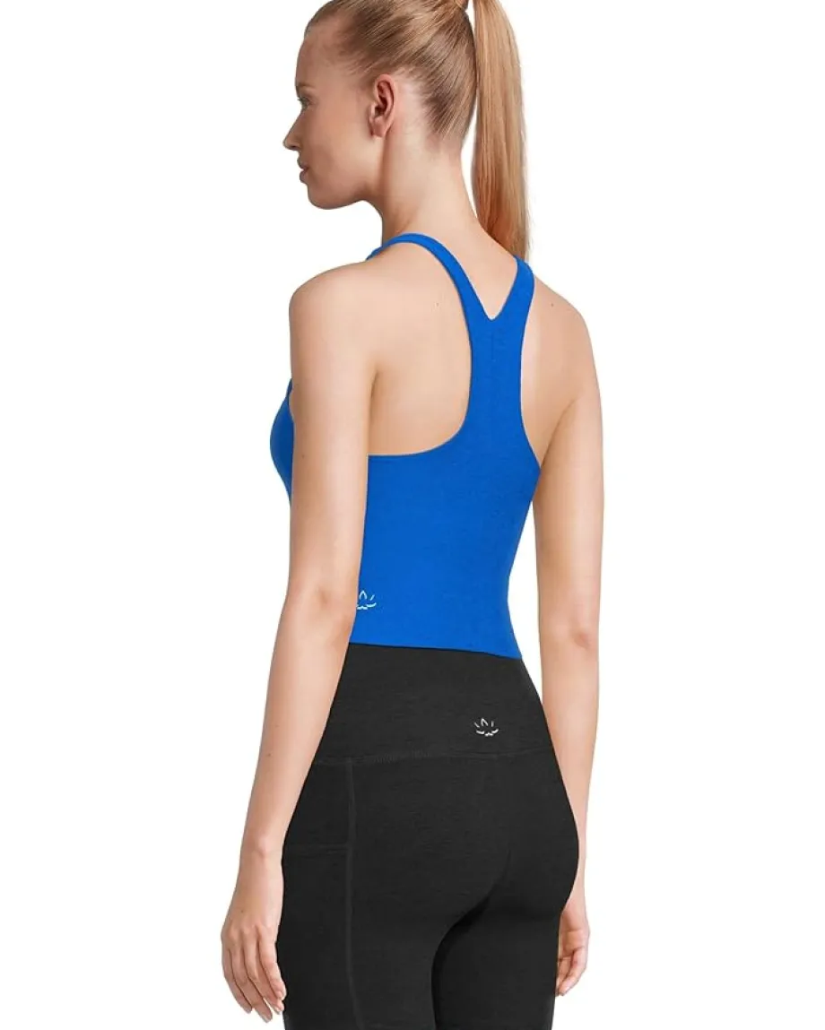 Beyond Yoga Spacedye Refocus Cropped Tank Court Blue Heather Online