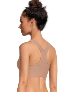 Beyond Yoga Spacedye Simplicity Long Line Medium Support Bra Desert Sand Heather Outlet