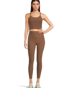 Beyond Yoga Spacedye Slim Racerback Cropped Tank True Chocolate Heather Online