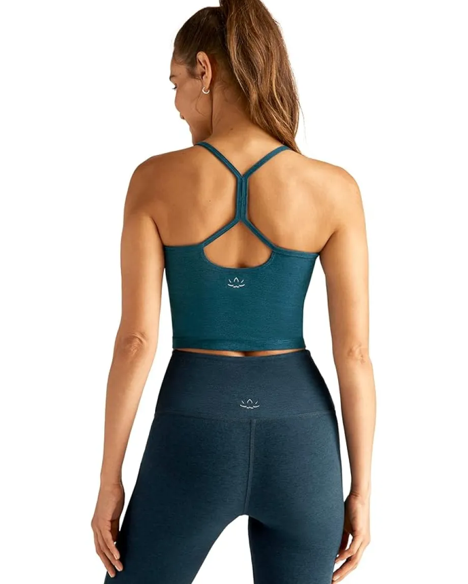 Women Beyond Yoga Spacedye Slim Racerback Cropped Tank