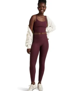 Beyond Yoga Spacedye Slim Racerback Cropped Tank Midnight Burgundy Heather Discount