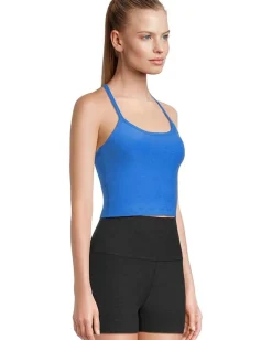 Beyond Yoga Spacedye Slim Racerback Cropped Tank Court Blue Outlet
