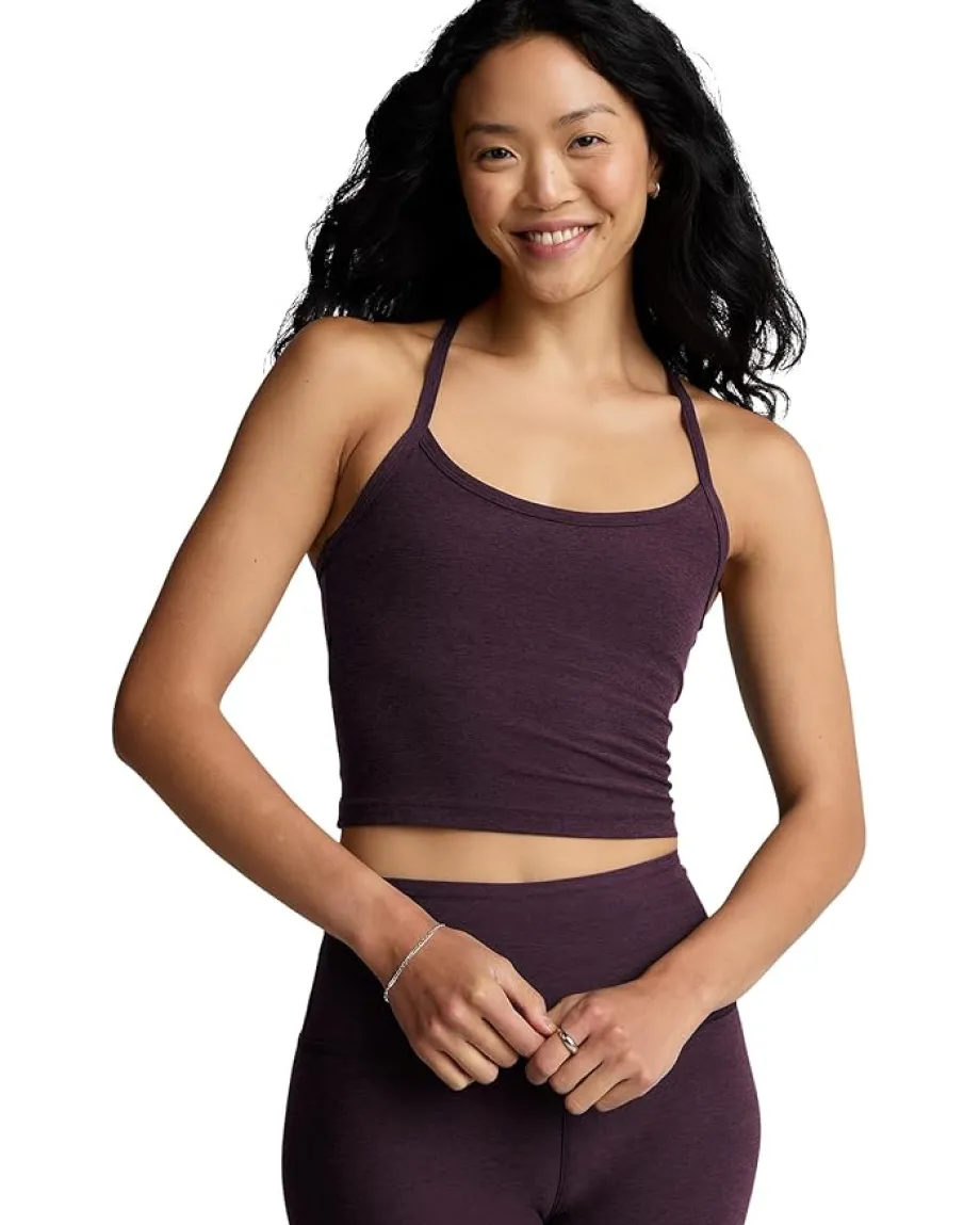 Women Beyond Yoga Spacedye Slim Racerback Cropped Tank