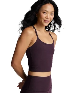Women Beyond Yoga Spacedye Slim Racerback Cropped Tank