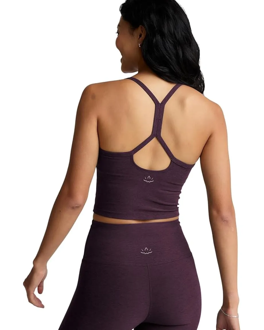 Women Beyond Yoga Spacedye Slim Racerback Cropped Tank
