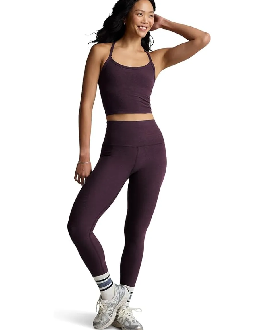 Women Beyond Yoga Spacedye Slim Racerback Cropped Tank