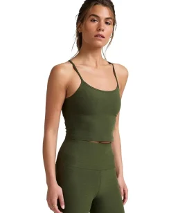 Women Beyond Yoga Spacedye Slim Racerback Cropped Tank