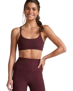 Beyond Yoga Spacedye Slim Racerback Medium Support Bra Midnight Burgundy Heather Discount
