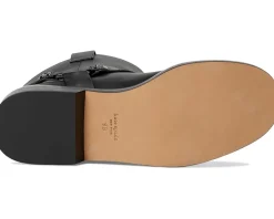 Women Kate Spade New York Spade Flower Stud Smooth Leather Moto Boots