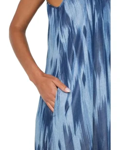 Women Liverpool Los Angeles Spaghetti Strap Maxi Dress With Pockets