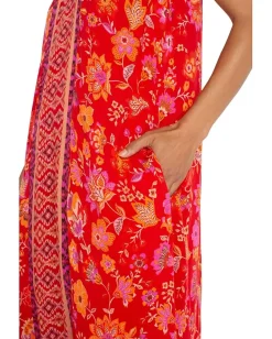 Women Liverpool Los Angeles Spaghetti Strap Woven Maxi Dress