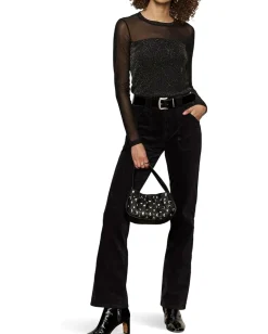 Women Sanctuary Sparkle Mesh Crew Tee