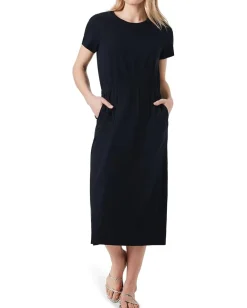 Women NIC+ZOE SS Side Slit Midi Dress