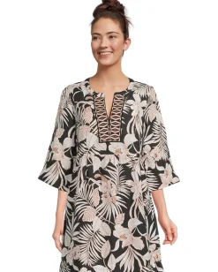 Women Tommy Bahama Stamped Lucia Blooms Tunic Dress
