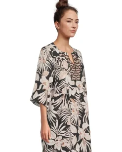 Women Tommy Bahama Stamped Lucia Blooms Tunic Dress