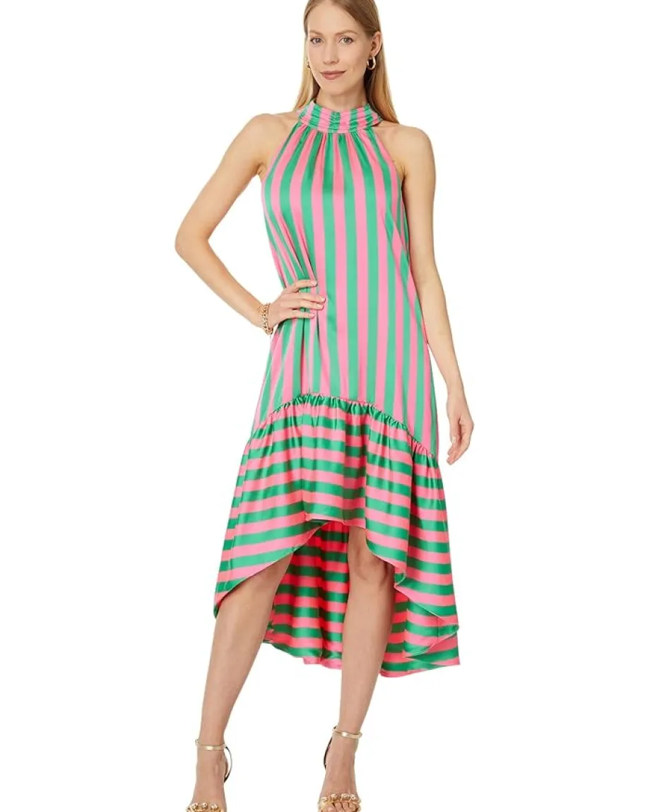 Women Lilly Pulitzer Steph High - Low Halter Maxi