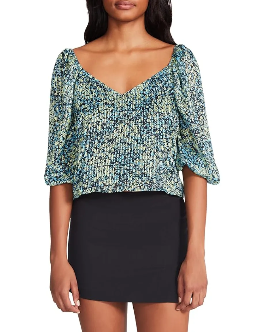 Steve Madden Stevie Top Black Multi Hot