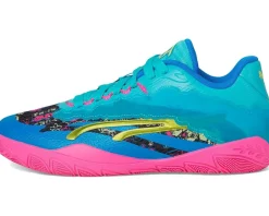 PUMA Stewie 3 Basketball Shoes Bright Aqua/Fluro Pink Pes/Puma Black Outlet