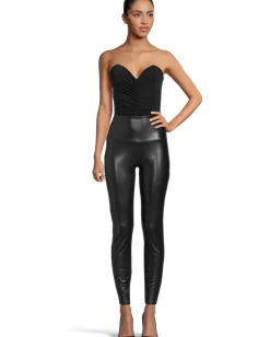 Norma Kamali Strapless Shirred Front Mio Black Hot