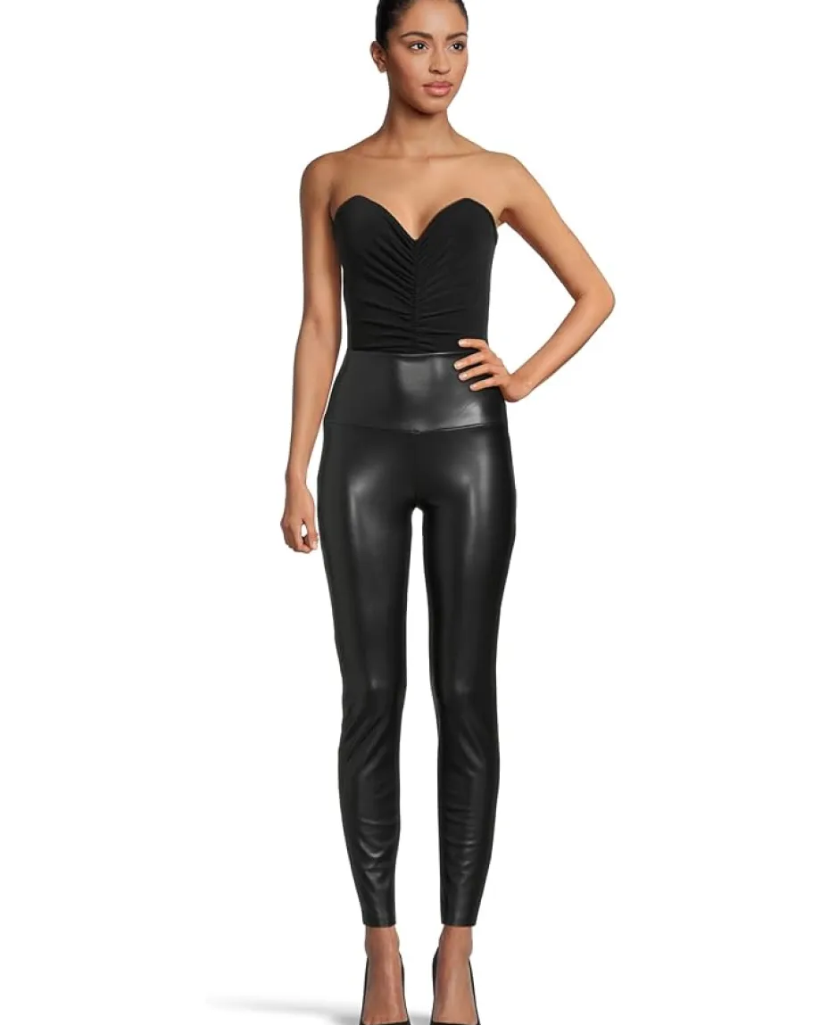 Norma Kamali Strapless Shirred Front Mio Black Hot