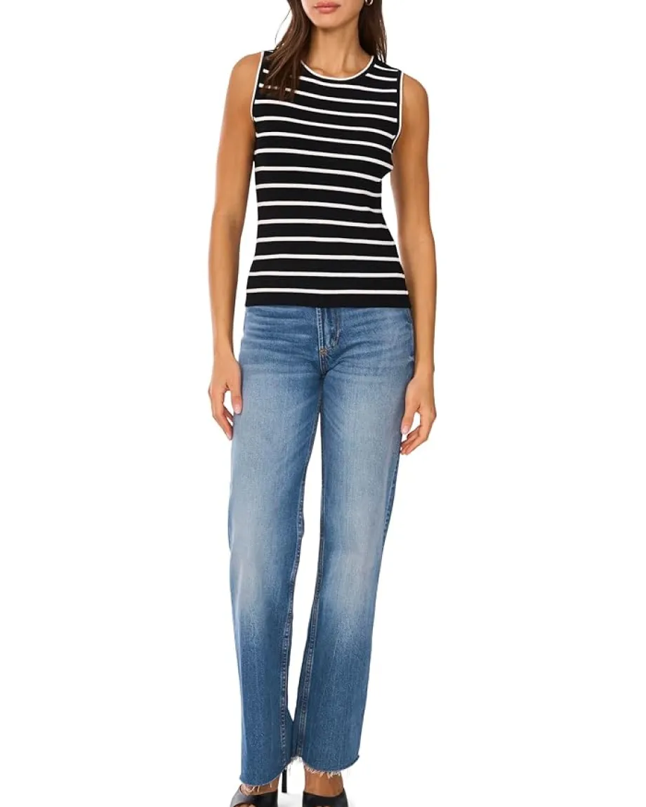 Women Vince Camuto Stripe Tank With Tipping