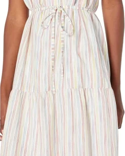 Women Maggy London Striped Maxi with Trim