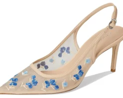 Stuart Weitzman Stuart Power Slingback 75 Cielo Multi/Barely Beige Discount