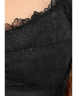 Free People Suddenly Fine Bodysuit Black