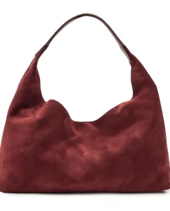 Madewell Suede Slouchy Shoulder Bag Aged Wine Hot