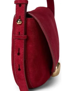 Madewell Suede Sm Dakota Saddle Crossbody Garnet Stone Best
