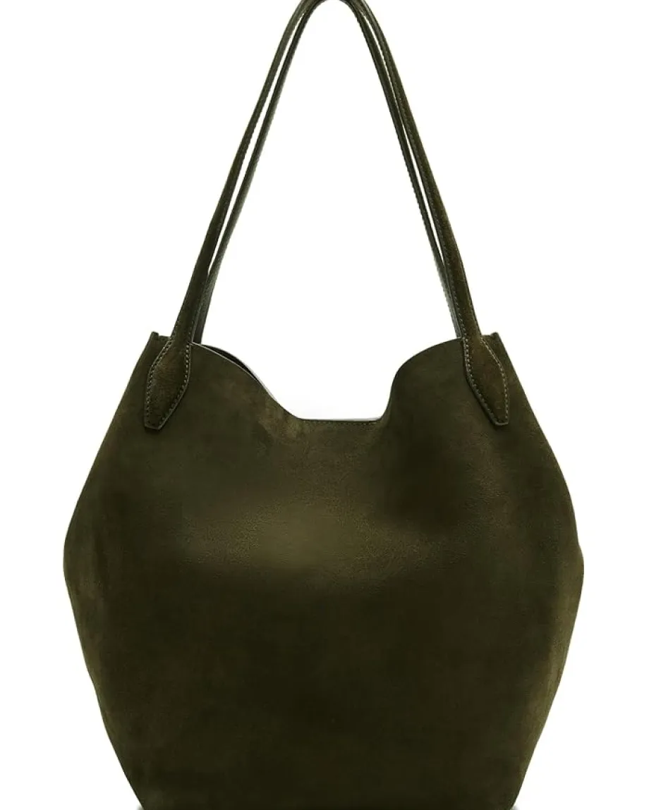 Madewell Suede Soft Grain Shopper Dried Olive Sale