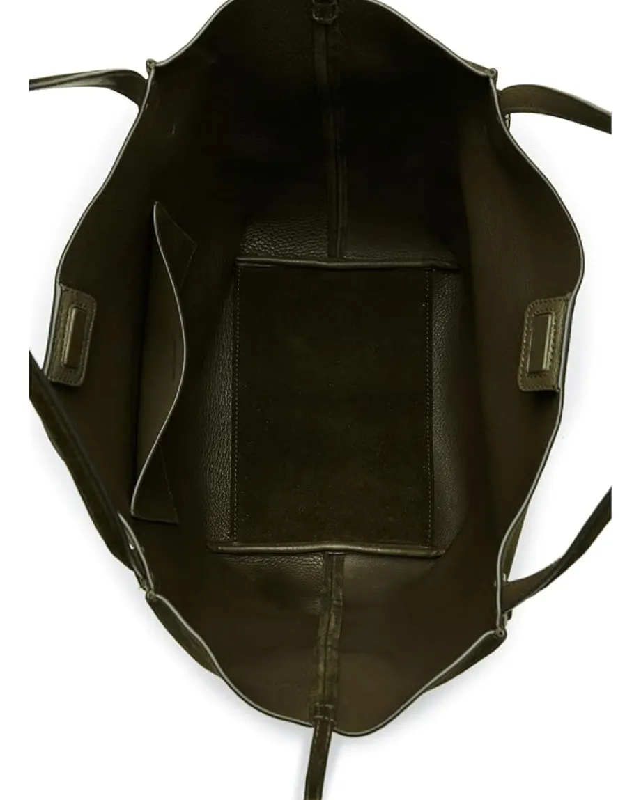 Madewell Suede Soft Grain Shopper Dried Olive Sale