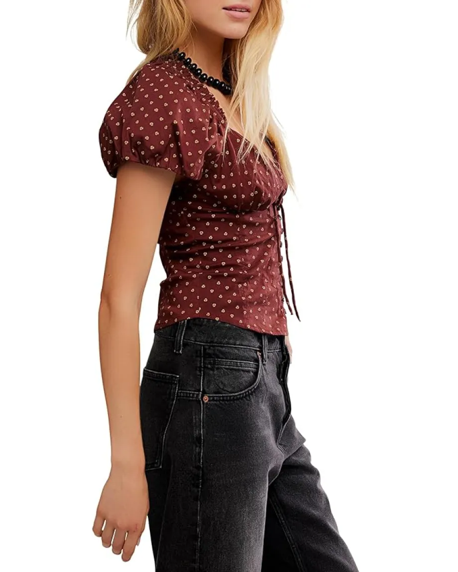 Women Free People Summer Printed Blouse