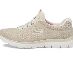 SKECHERS Summit Fun Flair Taupe Pink Hot