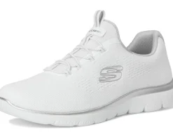 SKECHERS Summits White Silver Clearance