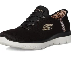 SKECHERS Summits Leopard Chic Hands Free Slip-INS Black Multi Outlet