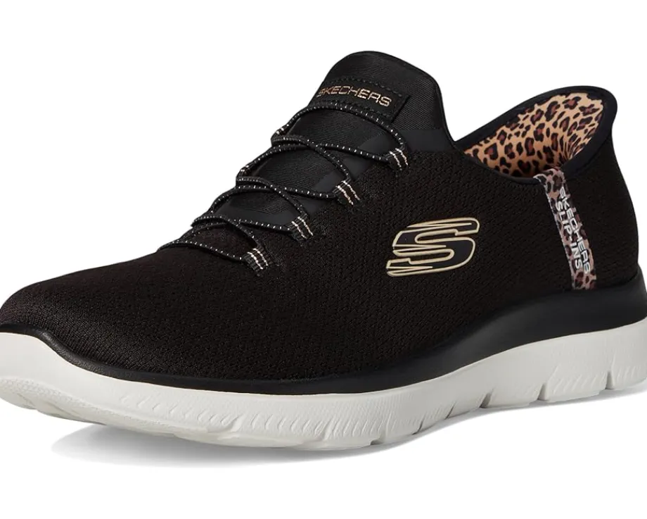 SKECHERS Summits Leopard Chic Hands Free Slip-INS Black Multi Outlet