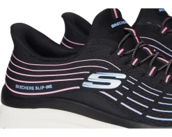 SKECHERS Summits Plus Hands Free Slip-INS Black Multi New