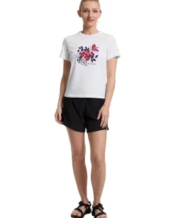 Columbia Sun Trek™ Graphic Short Sleeve III White/Botanical Gem
